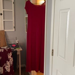 Burgundy Maxi Dress